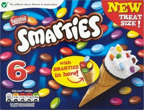 Picture of SMARTIES FUN CONES 6X70ML